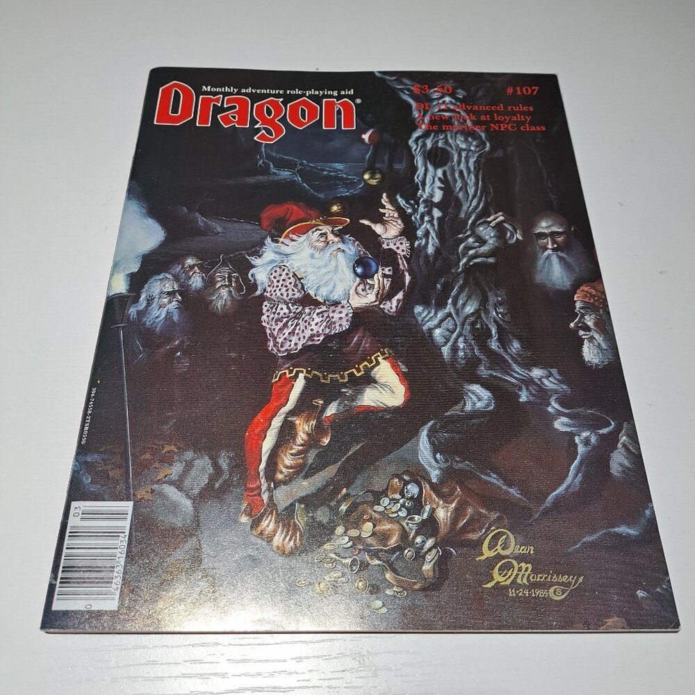 The Dragon Magazine Issue 107 March 1986 vintage D&D
